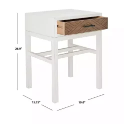 Kirklands Home Milo Honey Herringbone Accent Table Best