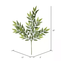 Stems & Bouquets>Kirklands Home Mini Leaves Sprays, Set of 6 Green