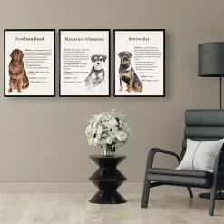 Kirklands Home Miniature Schnauzer Facts Framed Wall Plaque Hot