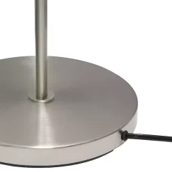 Kirklands Home Minimal Brushed Nickel Stem Floor Lamp White Discount