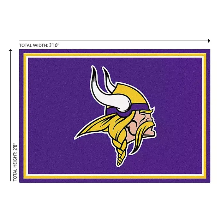 Kirklands Home Minnesota Vikings Area Rug, 3x4 Purple