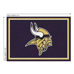 Kirklands Home Minnesota Vikings Area Rug, 4x6 Purple Best