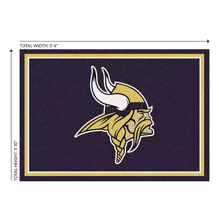 Kirklands Home Minnesota Vikings Area Rug, 4x6 Purple Best