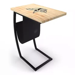 Kirklands Home Minnesota Vikings Wood C-Table Tan Discount