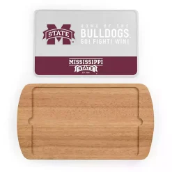 Kirklands Home Mississippi Bulldogs Wood and Glass Serving Board Sale
