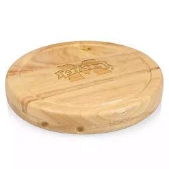 Kirklands Home Mississippi State Cheese Board and Tool Set Tan New