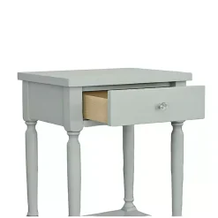 Kirklands Home Mist Rectangle Accent Table with Charging Station Green Online