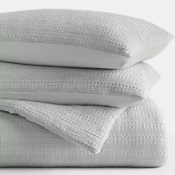 Kirklands Home Mist Waffle Ultra-Soft 3-pc. Twin Comforter Set Green New