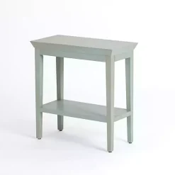 Kirklands Home Mist Wood Marlee Side Table Blue Online