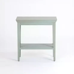 Kirklands Home Mist Wood Marlee Side Table Blue Online