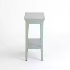 Kirklands Home Mist Wood Marlee Side Table Blue Online