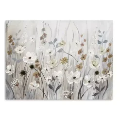 Kirklands Home Misty Meadow Field Large Canvas Art Print Gray Online
