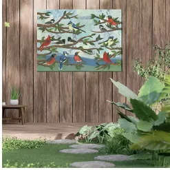 Kirklands Home Mixed Company Outside Canvas Art Print Best