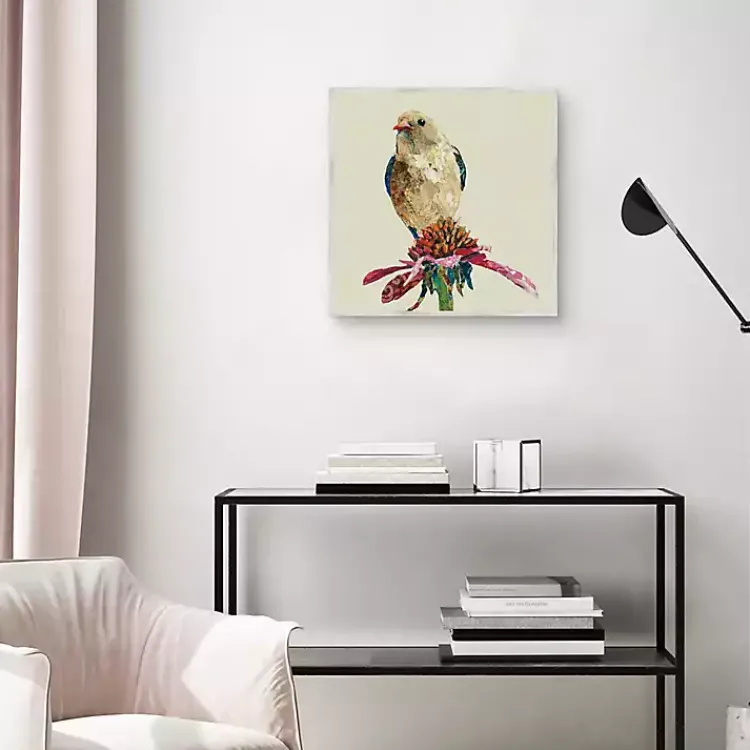 Kirklands Home Mixed Media Bird II Framed Canvas Art Print Outlet