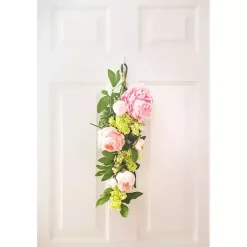 Arrangements & Greenery>Kirklands Home Mixed Peony and Hydrangea Swag Teardrop