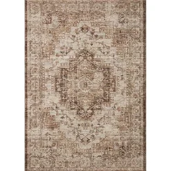 Kirklands Home Mocha and Cream Sorrento Area Rug, 5x7 Outlet