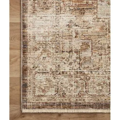 Kirklands Home Mocha and Cream Sorrento Area Rug, 5x7 Outlet