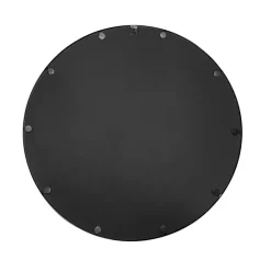 Kirklands Home Modern Metal Round Wall Mirror Black New