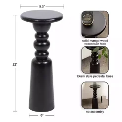 Kirklands Home Modern Tirollo Accent Table Black