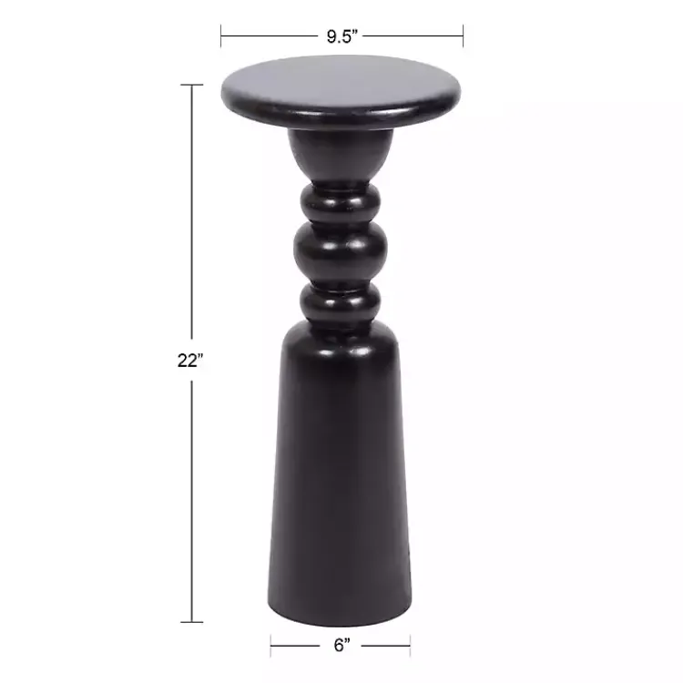 Kirklands Home Modern Tirollo Accent Table Black