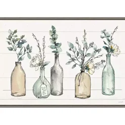 Kirklands Home Modern Farmhouse Floral Framed Canvas Art Print Discount