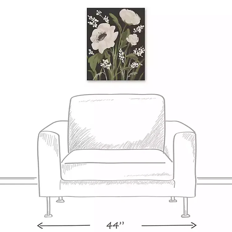 Kirklands Home Modern Farmhouse Floral I Canvas Art Print New
