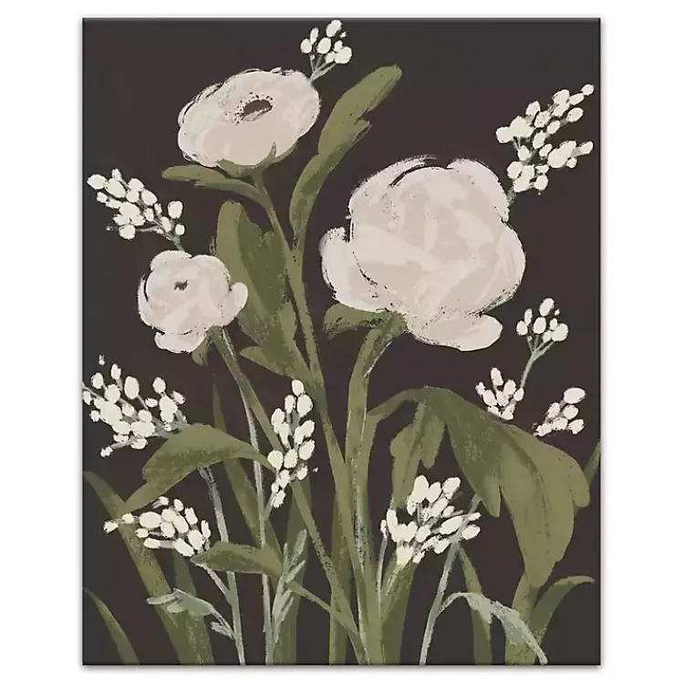 Kirklands Home Modern Farmhouse Floral II Canvas Art Print Clearance