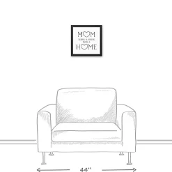 Kirklands Home Mom Turns a House into a Home Framed Canvas Print Outlet