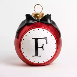 Monogram Seasonal Decor>Kirklands Home Monogram F Outdoor Christmas Ornament
