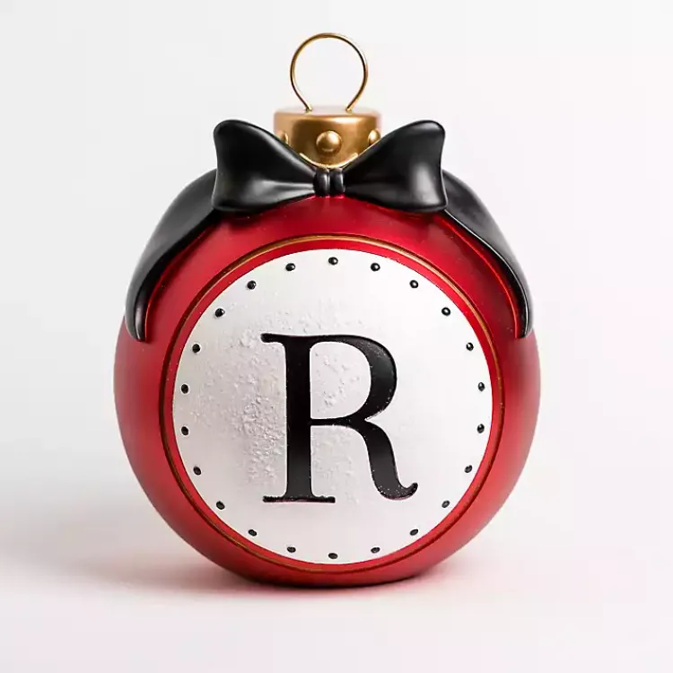 Monogram Seasonal Decor>Kirklands Home Monogram R Outdoor Christmas Ornament