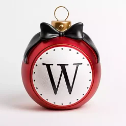 Monogram Seasonal Decor>Kirklands Home Monogram W Outdoor Christmas Ornament