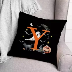 Halloween>Kirklands Home Monogram Y Halloween Indoor/Outdoor Pillow