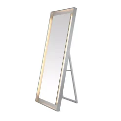 Kirklands Home Montauk LED Full Length Mirror Silver