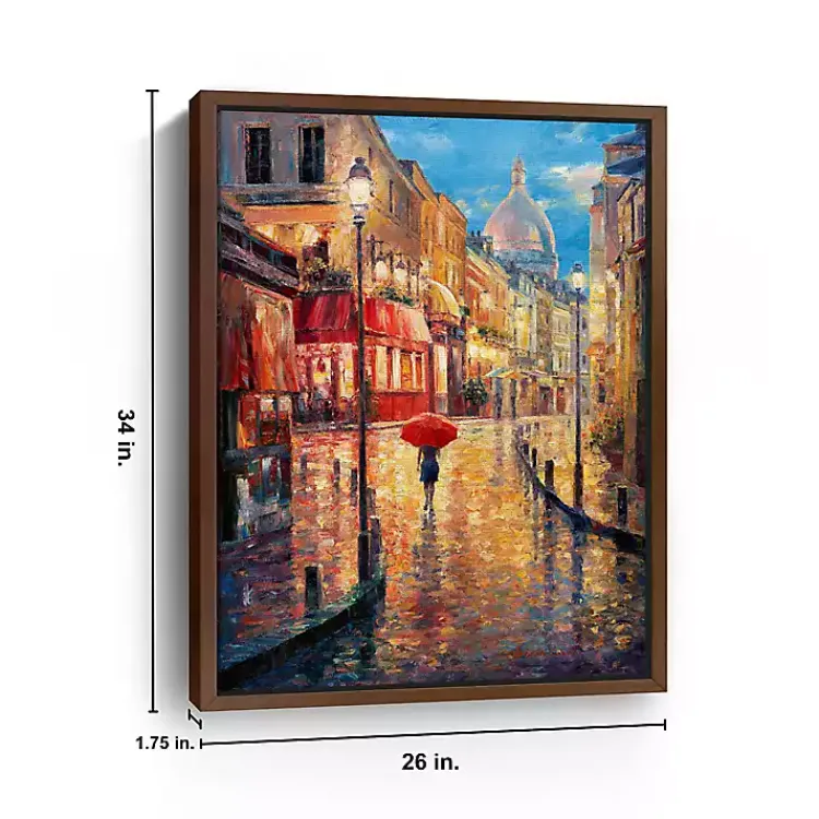 Kirklands Home Montmartre Evening Framed Canvas Art Print Hot
