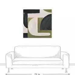 Kirklands Home Moody Green Shapes I Canvas Art Print Discount