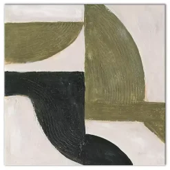 Kirklands Home Moody Green Shapes II Canvas Art Print