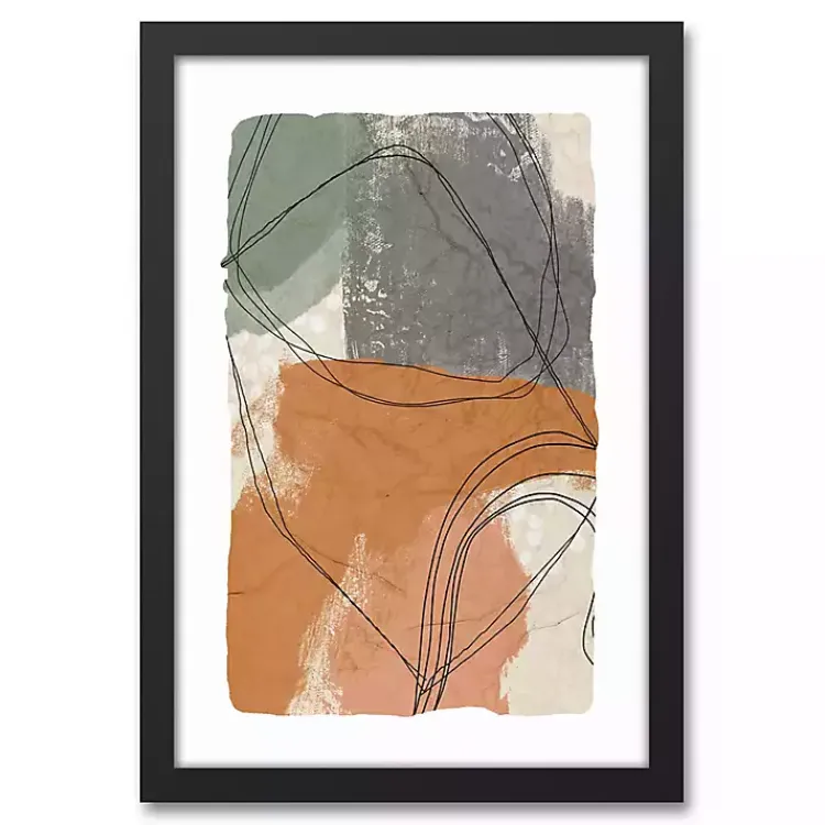 Kirklands Home Moody Toned Abstract Framed Canvas Art Print Multi