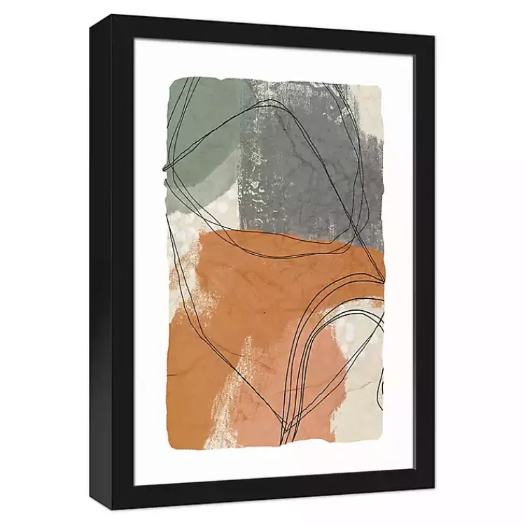 Kirklands Home Moody Toned Abstract Framed Canvas Art Print Multi