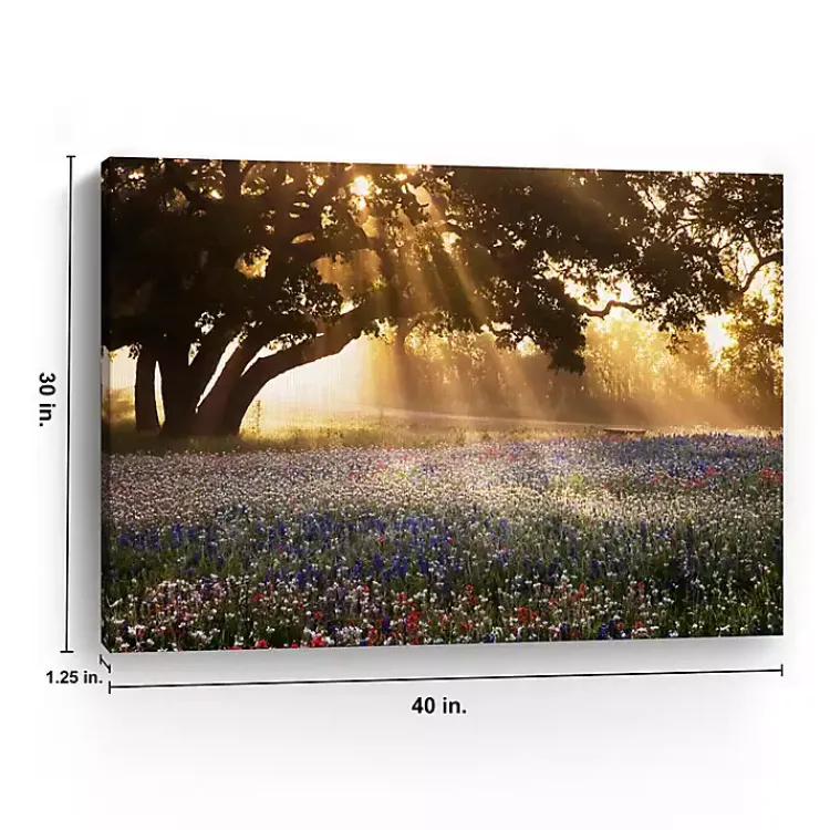 Kirklands Home Morning Meadow Giclee Canvas Art Print, 40x30 in. Yellow Hot