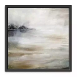 Kirklands Home Morning Mist at the Lake Framed Canvas Art Print Outlet