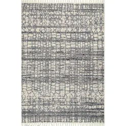 Kirklands Home Moroccan Tassel Area Rug, 5x8 Gray Discount