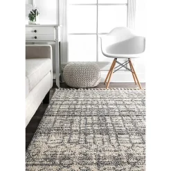 Kirklands Home Moroccan Tassel Area Rug, 5x8 Gray Discount