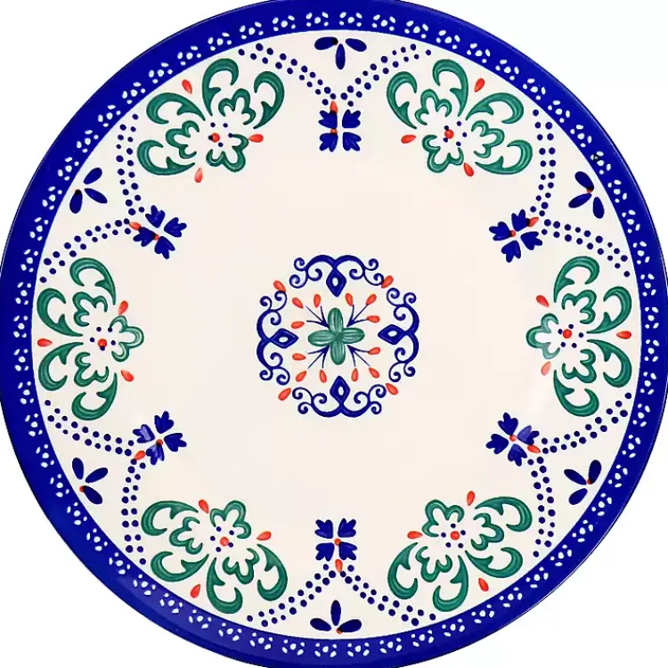 Kirklands Home Mosaic Glazed Round 12-pc. Dinnerware Set Outlet
