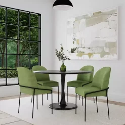 Kirklands Home Moss Velvet Metal Dining Chair Green Online
