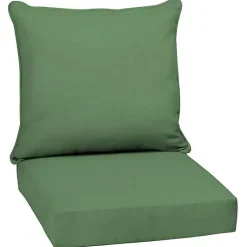 Kirklands Home Moss Leala Texture Outdoor Deep Seat Cushions Green New