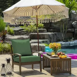 Kirklands Home Moss Leala Texture Outdoor Deep Seat Cushions Green New