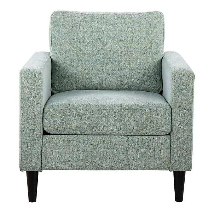 Kirklands Home Mossy Contemporary Upholstered Accent Chair Green