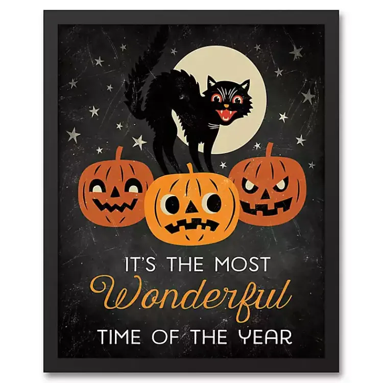 Halloween>Kirklands Home Most Wonderful Time Halloween Plaque
