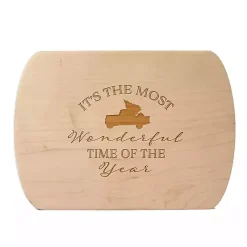 Christmas Dining & Entertaining>Kirklands Home Most Wonderful Time of Year Oval Serving Board Tan