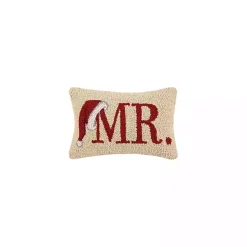 Pillows>Kirklands Home Mr. Santa Hat Wool Lumbar Pillow